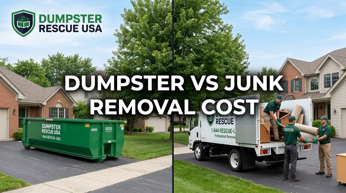 Is It Cheaper to Rent a Dumpster or Hire Junk Removal?