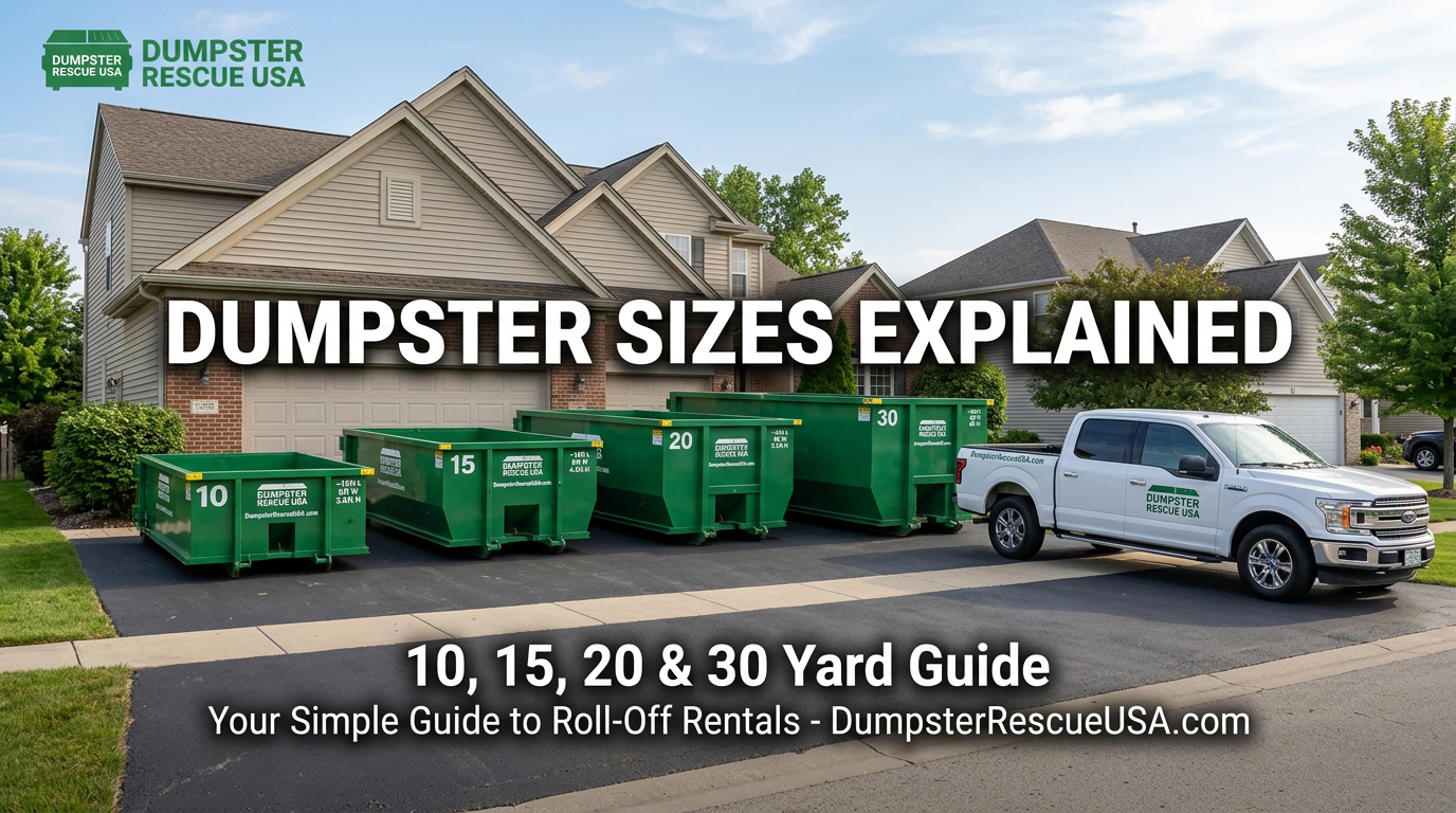 15 vs 20 Yard Dumpster: Which Size Do You Need?