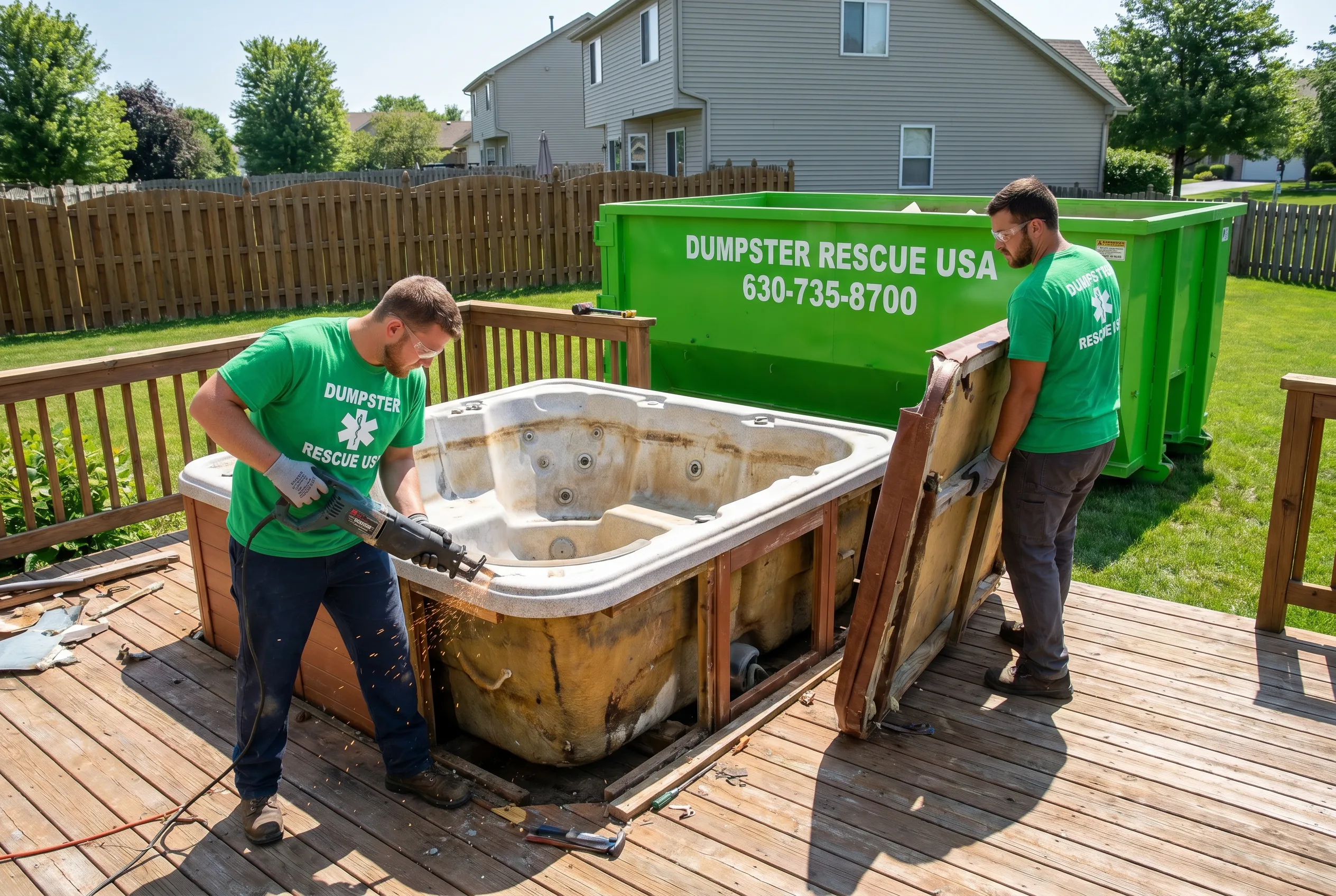 Hot Tub Removal — Bartlett, Kane County